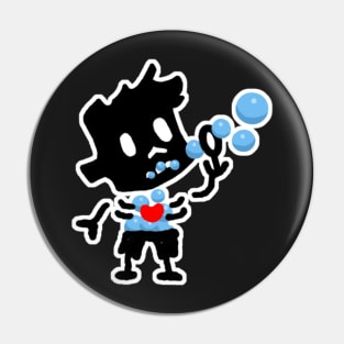 bubble zombie boy Pin