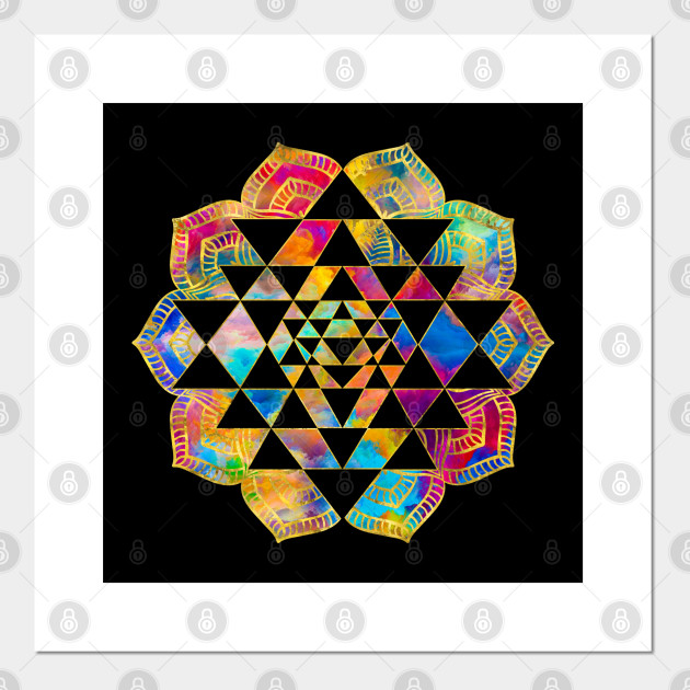 Sri Yantra Sri Chakra Sri Yantra Posters And Art Prints Teepublic Uk