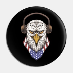 Eagle head USA Pin