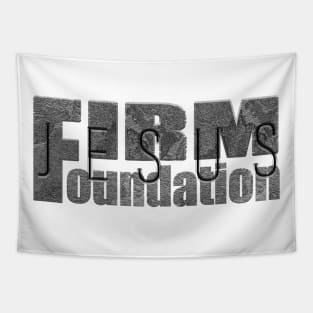 Jesus Firm Foundation Tapestry