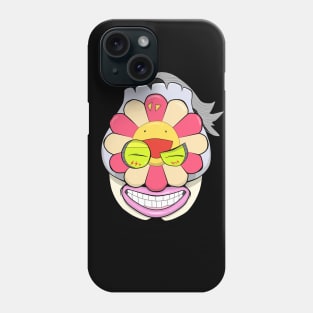 Dope Sunflower smily face mask illustration Phone Case