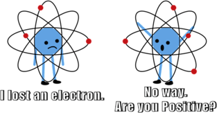 I lost an electron. No way. Are you positive. Magnet