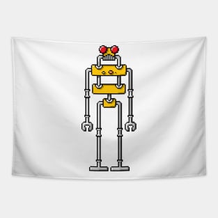 Pixel Robot 102 Tapestry