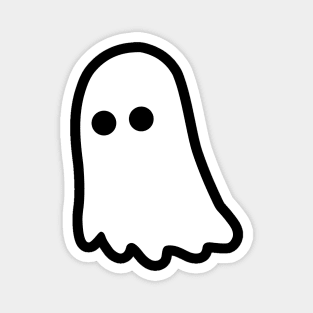 Cute Ghost – Simple Minimal Halloween Magnet