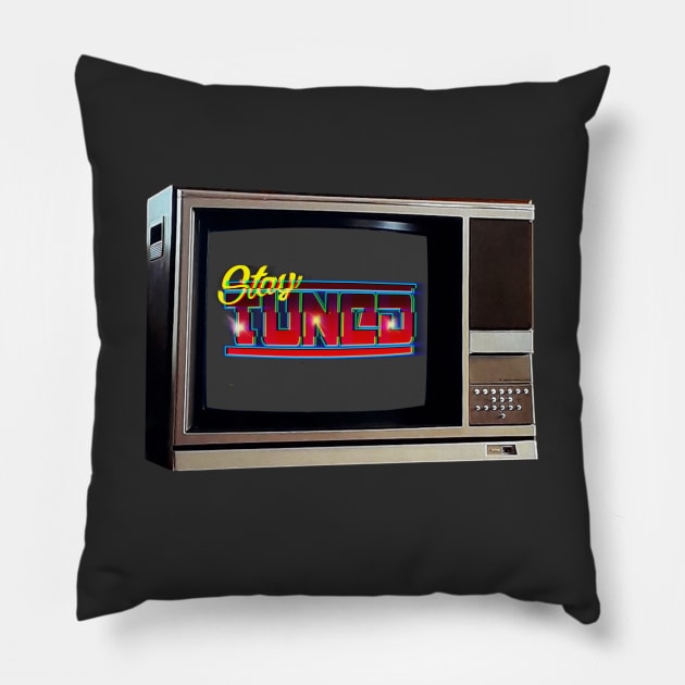 TV SET / STAY TUNED #4 (GLITCHED) Pillow by RickTurner