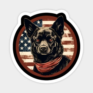 Schipperke 4th of July Magnet