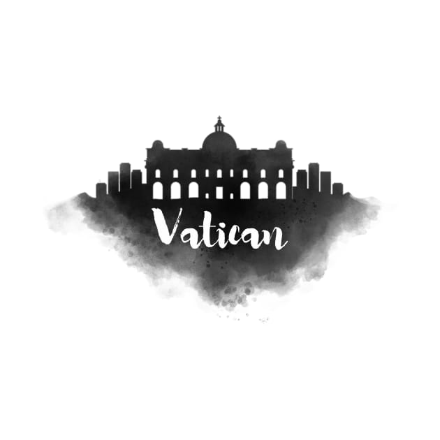 Vatican watercolor by kursatunsal