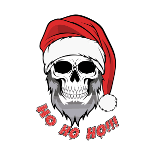 Santa Skull Ho Ho Ho!!! Christmas T-Shirt