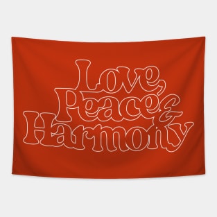 Love, Peace & Harmony (var2) Tapestry