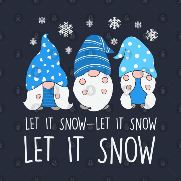 Blue and White Let It Snow Gnomes by EdSan Designs