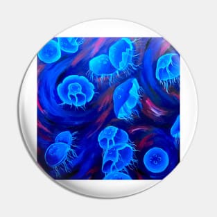 Moon Jellyfish Pin