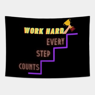 Work hard Ambitious design T-shirt Tapestry