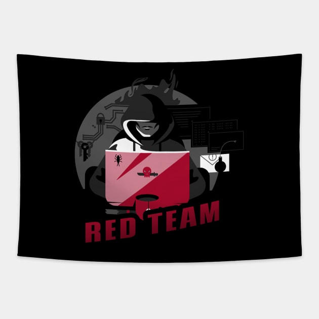 Red Team | Hacker Design Tapestry by leo-jess