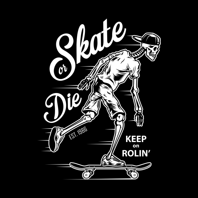 Skate or Die - Skate Or Die - Pin | TeePublic
