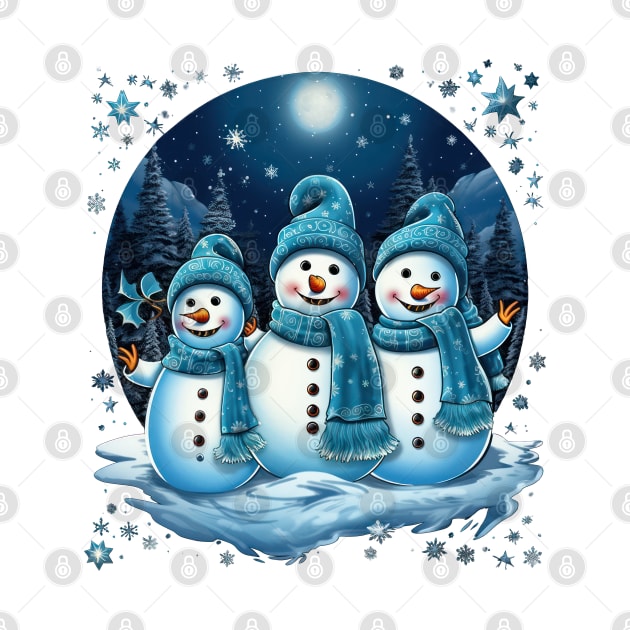 Christmas Snowmen by TooplesArt