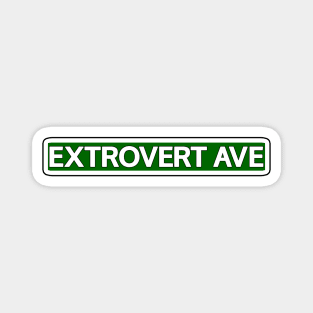 Extrovert Ave Street Sign Magnet