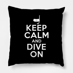 Keep Calm And Dive On' Cool Swimming Scuba Pillow