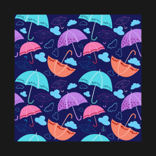 Umbrella Pattern T-Shirt