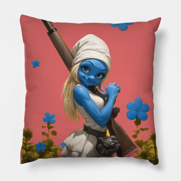 Smurfette Pillow by obstinator