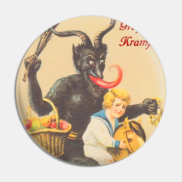 Grub vom Krampus - Greetings from Krampus Pin by Tainted