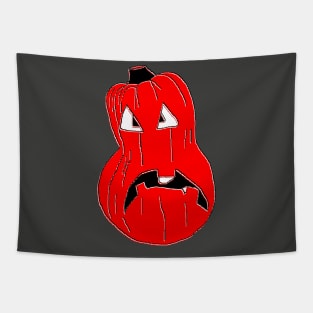 red pumpkin Halloween Tapestry