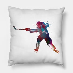 hockey player #hockey #sport Pillow