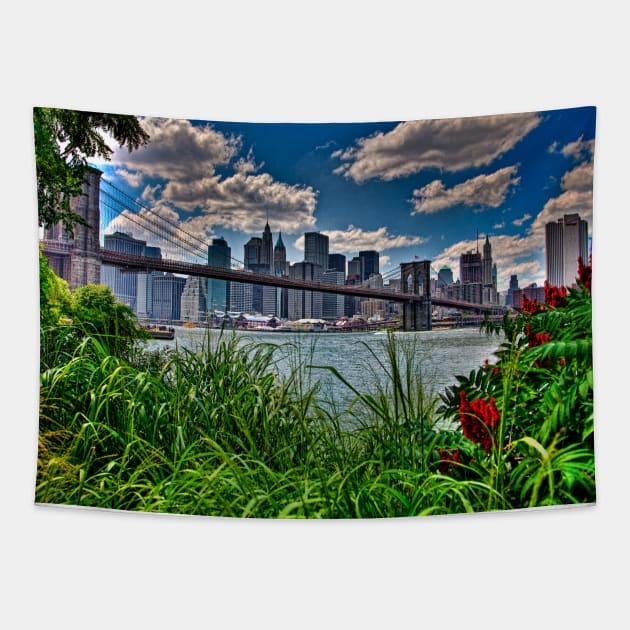 Spring In Brooklyn Bridge Park, NY, USA Tapestry by Chris Lord