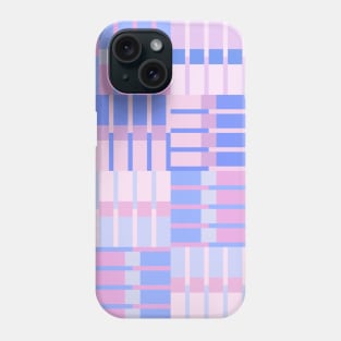 Retro Stripes Pattern - Blue and Pink Phone Case