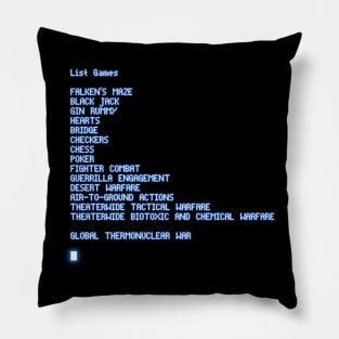 ☢️War Games - Games List☢️ Pillow