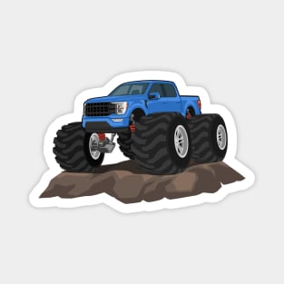 truck f150 offroad style blue Magnet