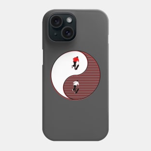 yin yang balance harmony design eastern philosophy skate skateboard Phone Case