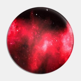 Red Abstract Mosaic Art Pin