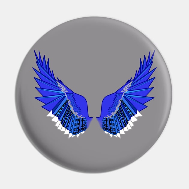 Blue Jay Wings Pin