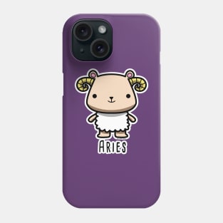 Aries zodiac teddy bear Phone Case