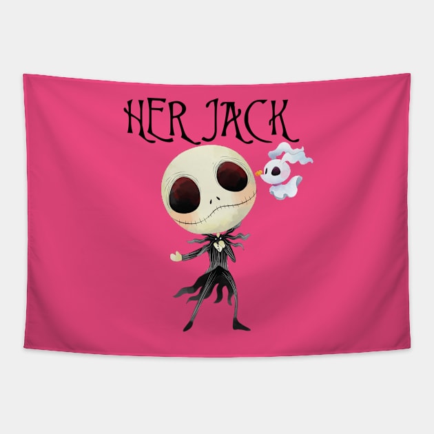 HER JACK Tapestry by WalkingMombieDesign