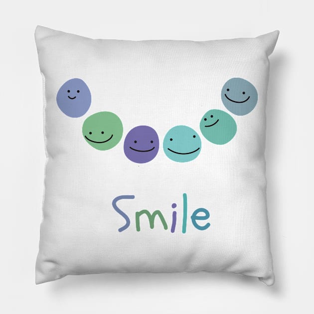 Smile Pillow by SanjStudio