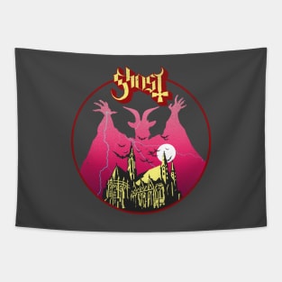 Ghost Red Tapestry