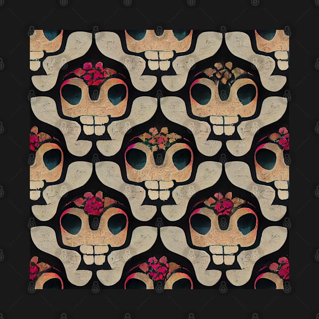 Catrina La Calavera Pattern #3 by baseCompass