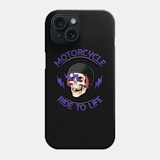 Motorcycle ride to live Phone Case