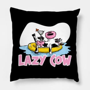 Lazy Cow Cute Cow Animal Lover Pillow