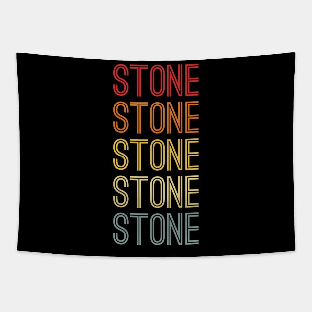 Stone Name Vintage Retro Pattern Tapestry by CoolDesignsDz