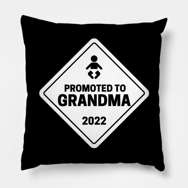 Promoted to Grandma Baby Announcement Pillow by hudoshians and rixxi