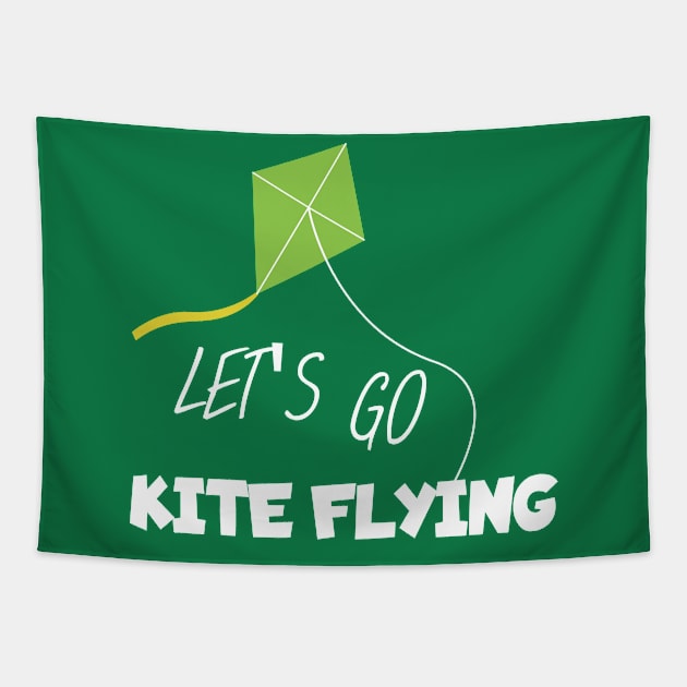 Let's go kite flying Tapestry by maxcode