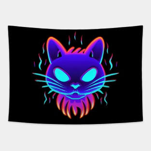 Tarot Cat Halloween Spooky Ghost Tapestry