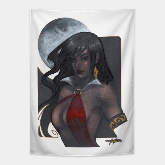 Vampirella Tapestry by lucastrati