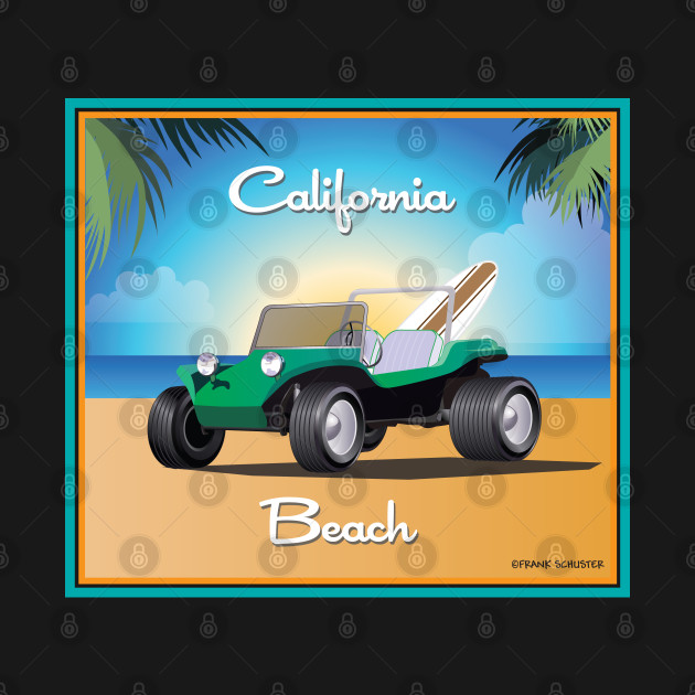 Manx Buggy on California Beach by PauHanaDesign