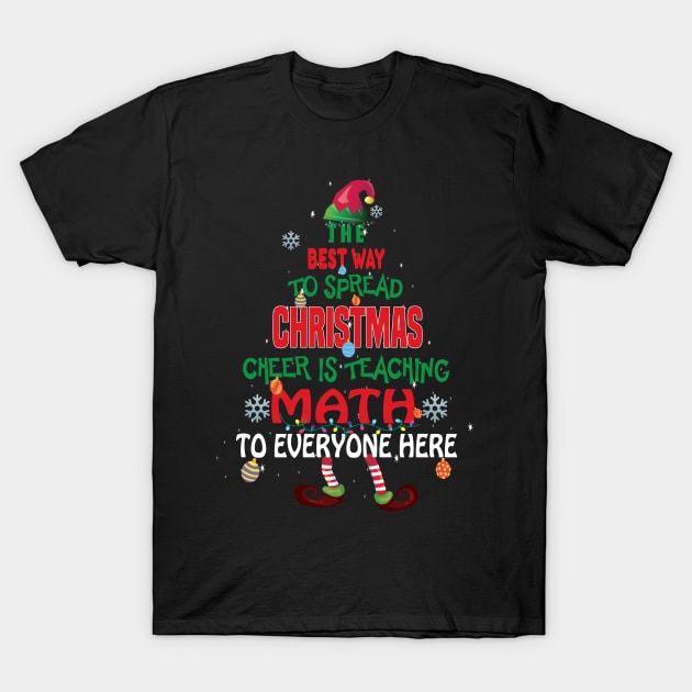 Math Teacher Christmas Shirt - Elf Christmas Cheer Math Teacher Christmas Shirt - Elf Christmas Cheer