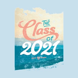 Vintage Class of 2021 Graduation Graphic T-Shirt