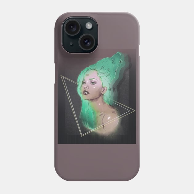 Wild Soul (Green) Phone Case by GingeraleArthaus