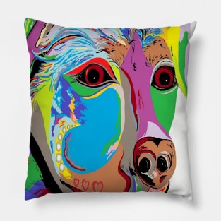 Colorful Rottweiler Pillow